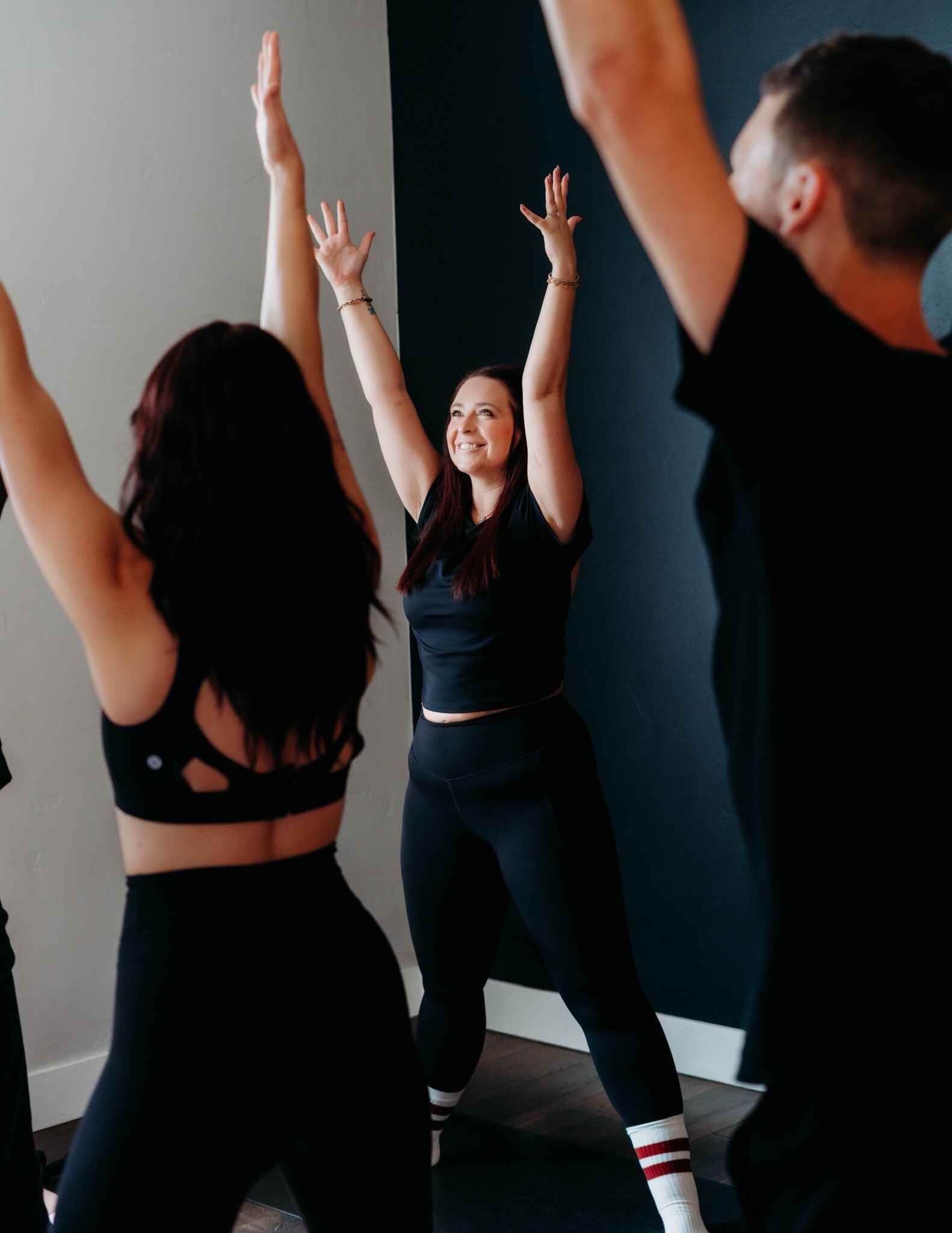 Flowy movement in a bright studio